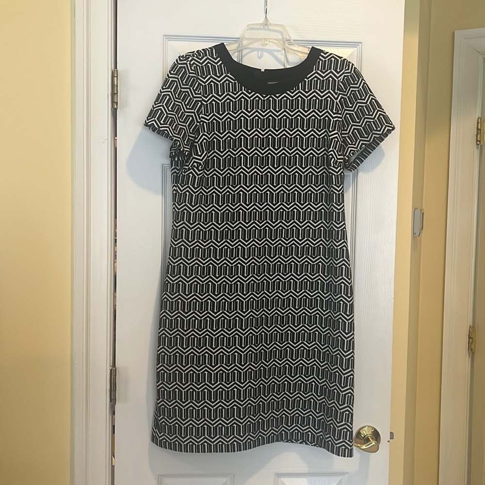 Banana Republic black and white dress